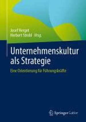 Unternehmenskultur als Strategie: Eine Orientierung für Führungskräfte de Josef Herget