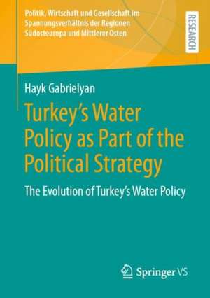 Turkey's Water Policy as Part of the Political Strategy: The Evolution of Turkey's Water Policy de Hayk Gabrielyan