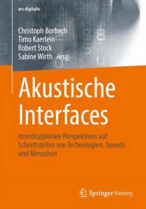 Akustische Interfaces de Christoph Borbach