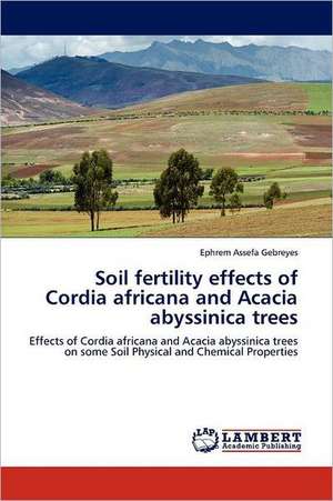 Soil fertility effects of Cordia africana and Acacia abyssinica trees de Ephrem Assefa Gebreyes