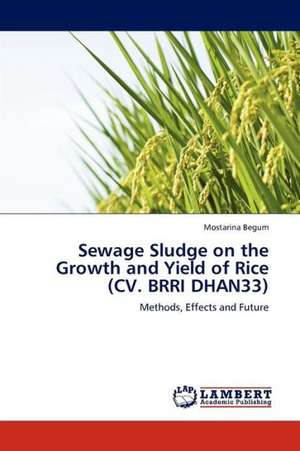 Sewage Sludge on the Growth and Yield of Rice (CV. BRRI DHAN33) de Begum Mostarina