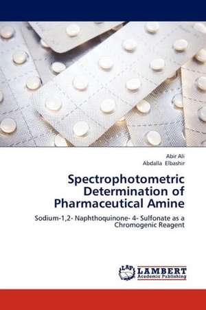 Spectrophotometric Determination of Pharmaceutical Amine de Ali Abir