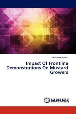 Impact Of Frontline Demonstrations On Mustard Growers de Deshmukh Girish