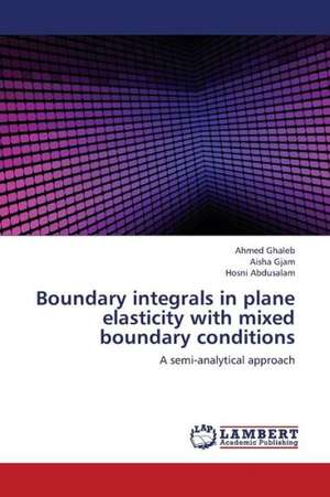 Boundary integrals in plane elasticity with mixed boundary conditions de Ghaleb Ahmed