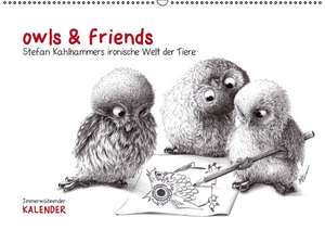 owls & friends Immerwährender Kalender (Wandkalender immerwährend DIN A2 quer) de Stefan Kahlhammer