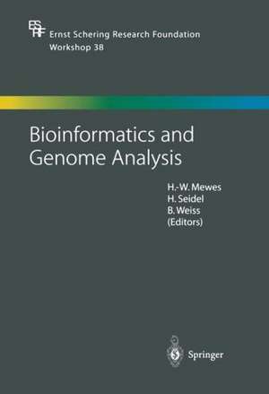 Bioinformatics and Genome Analysis de H.-W. Mewes