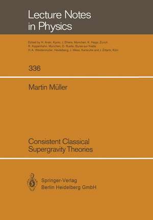 Consistent Classical Supergravity Theories de Martin Müller