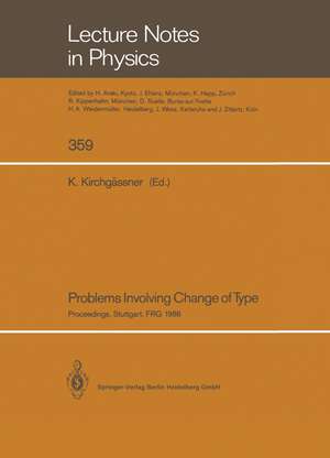 Problems Involving Change of Type: Proceedings of a Conference Held at the University of Stuttgart, FRG, October 11–14, 1988 de Klaus Kirchgässner