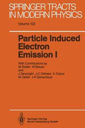 Particle Induced Electron Emission I de Max Rösler