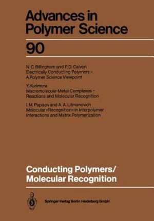 Conducting Polymers/Molecular Recognition de N.C. Billingham