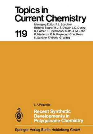 Recent Synthetic Developments in Polyquinane Chemistry de L.A. Paquette