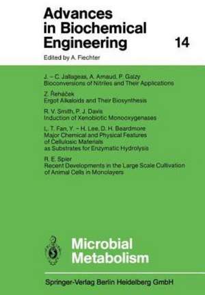 Microbial Metabolism de Jean-Claude Jallageas