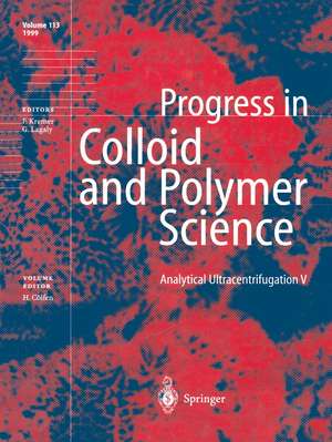 Analytical Ultracentrifugation V de H. Cölfen