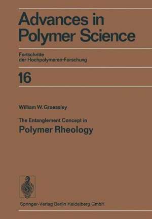 The Entanglement Concept in Polymer Rheology de W.W. Graessley