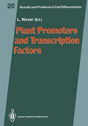 Plant Promoters and Transcription Factors de Lutz Nover