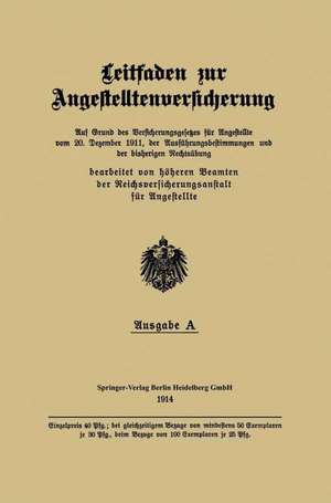 Leitfaden zur Angestelltenversicherung de Beamten der Reichsversicherungsanstalt für Angestellte