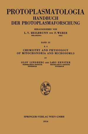 Chemistry and Physiology of Mitochondria and Microsomes de Olov Lindberg