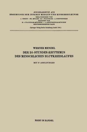 Der 24-Stunden-Rhythmus des menschlichen Blutkreislaufes de Werner Menzel