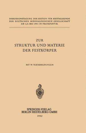 Zur Struktur und Materie der Festkörper de H. O'Daniel