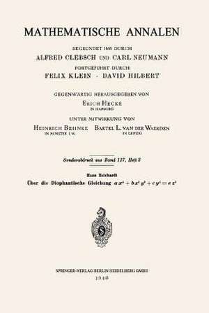 Über die Diophantische Gleichung ax4+bx2y2+cy4=ez2 de Hans Reichardt