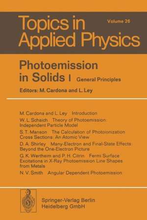 Photoemission in Solids I: General Principles de M. Cardona