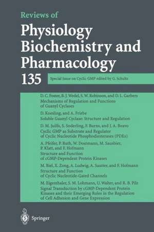 Reviews of Physiology, Biochemistry and Pharmacology: Special Issue on Cyclic GMP de G. Schultz