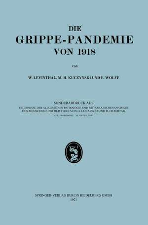 Epidemiologie, Ätiologie, Pathomorphologie und Pathogenese der Grippe de Walter Levinthal