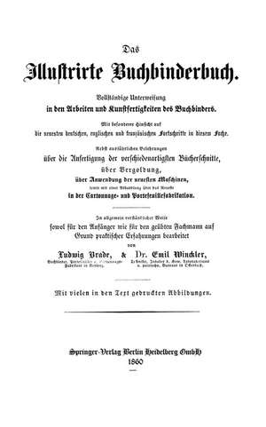 Das Illustrirte Buchbinderbuch de Ludwig Brade