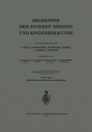 Katheterismus des Duodenums von Säuglingen de Alfred F. Heß