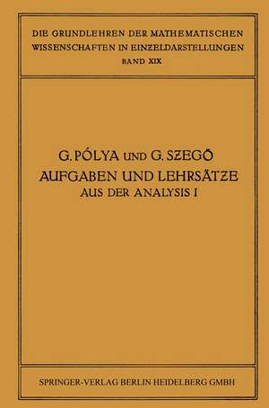 Aufgaben und Lehrsätze aus der Analysis: Erster Band: Reihen · Integralrechnung Funktionentheorie de James Allister Jenkins