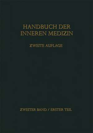 Handbuch der inneren Medizin de Gustav von Bergmann