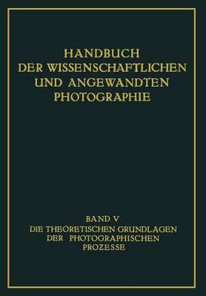 Die Theoretischen Grundlagen der Photographischen Prozesse de Walter Meidinger