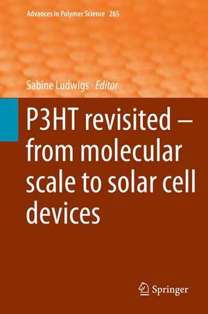 P3HT Revisited – From Molecular Scale to Solar Cell Devices de Sabine Ludwigs