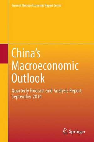 China’s Macroeconomic Outlook: Quarterly Forecast and Analysis Report, September 2014 de CMR of Xiamen University