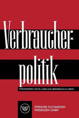 Verbraucherpolitik de J. Bock