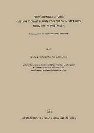 Untersuchungen des Zusammenhangs zwischen Leistung und Kohlenverbrauch von Kammer-Öfen zum Brennen von feuerfesten Materialien de Kenneth A. Loparo