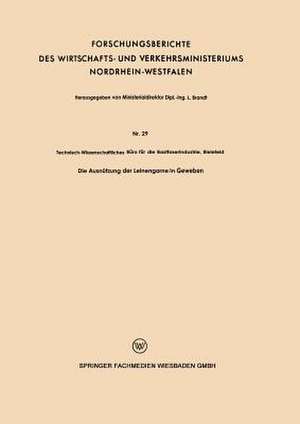 Die Ausnützung der Leinengarne in Geweben de Kenneth A. Loparo