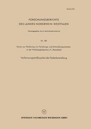 Verformungseinflüsse bei der Feilenherstellung de Kenneth A. Loparo