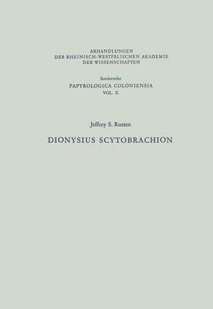 Dionysius Scytobrachion de Jeffrey S. Rusten