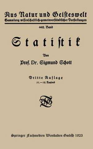 Schott, S: Statistik