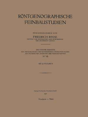 Röntgenographische Feinbaustudien de Friedrich Rinne