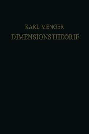 Dimensionstheorie de Karl Menger