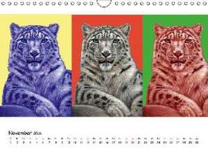 PopArt Animals (Wandkalender 2016 DIN A4 quer) de Nicole Zeug