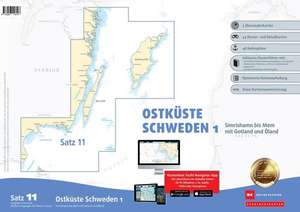 Sportbootkarten Satz 11: Ostküste Schweden 1 (Ausgabe 2019/2020)