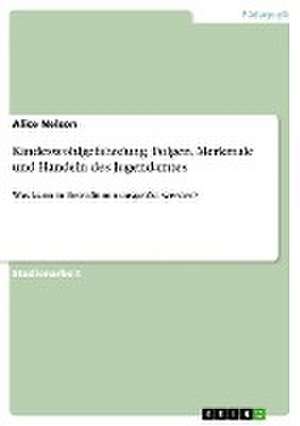 Kindeswohlgefährdung. Folgen, Merkmale und Handeln des Jugendamtes de Alice Nelson