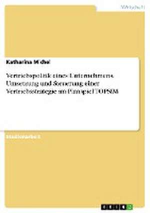 Vertriebspolitik eines Unternehmens. Umsetzung und Steuerung einer Vertriebsstrategie im Planspiel TOPSIM de Katharina Michel