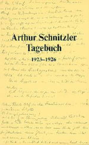 Tagebuch 1923-1926 de Arthur Schnitzler