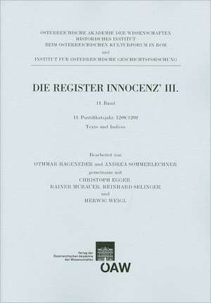 Die Register Innocenz III. 11. Band