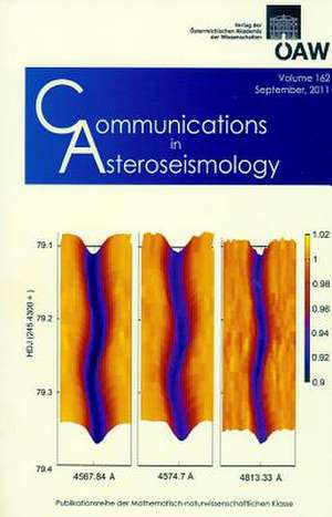 Communications in Asteroseismology, Volume 162