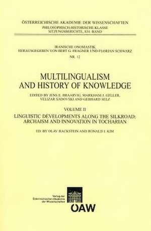 Multilingualism and History of Knowledge, Volume II